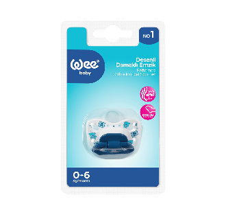 Wee Baby Desenli Damaklı Emzik